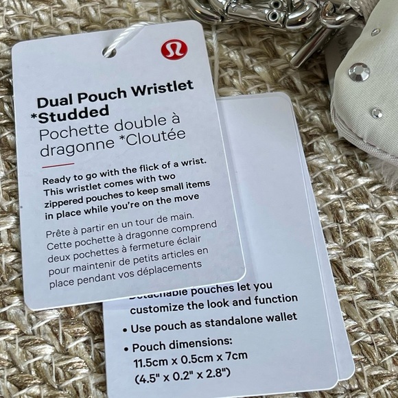 Dual Pouch Wristlet *Studded* - Picture 6 of 16